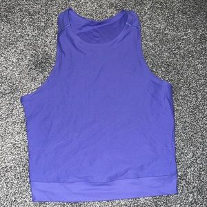 lululemon senseknit SenseKnit Running Tank Crop charged indigo size 4